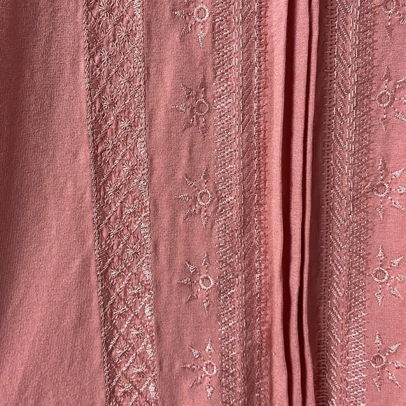 size Med Adrianna Papell blush colored shark bite tank - Picture 2 of 6